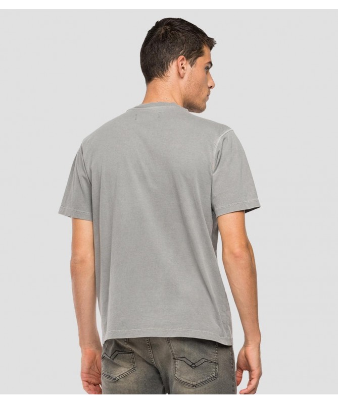 T-shirt ras-du-cou homme en jersey de pur coton teinture pièce. M6150 .000.23312E FIESTA CONCEPT STORE