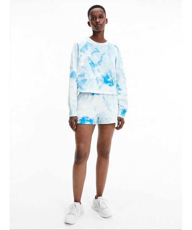 Sweat-shirt pour femme Calvin Klein style Tie&die avec logo devant et à l'arrière du sweat. J20J218990 FIESTA CONCEPT STORE