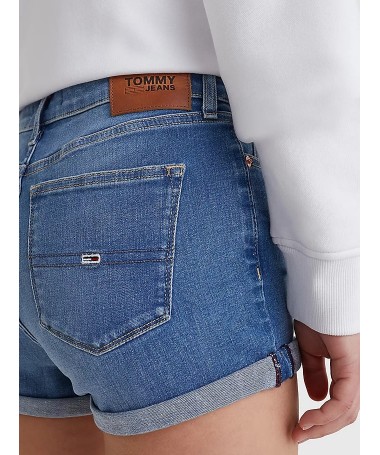 Short en jean effet délavé en coton extensible Tommy Hilfiger pour femme. DW0DW12513 FIESTA CONCEPT STORE