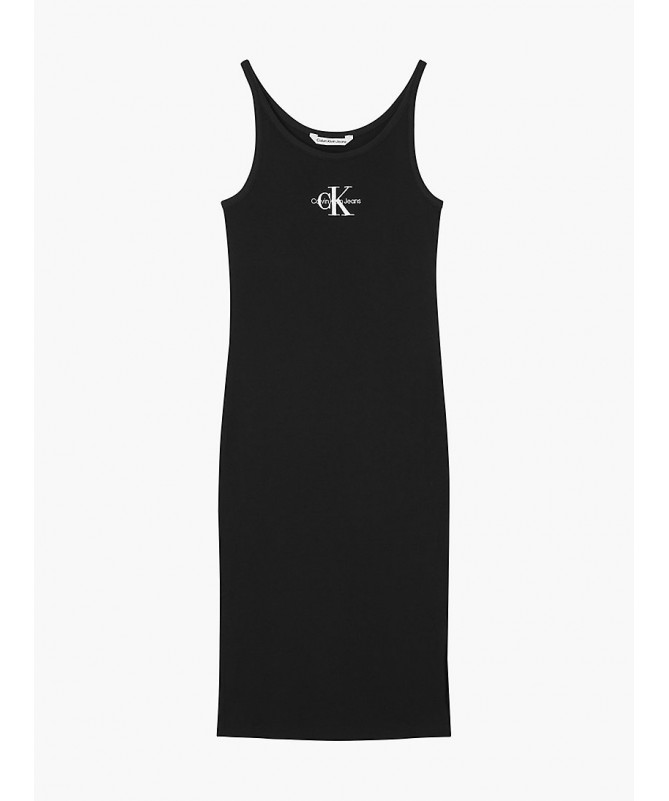 Robe débardeur slim longueur midi avec monogramme pour femme Calvin Klein. J20J219066 FIESTA CONCEPT STORE