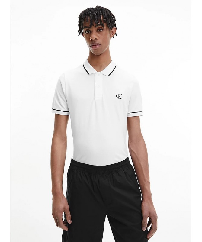Polo à manches courtes coupe slim Calvin Klein pour homme. J30J315603 FIESTA CONCEPT STORE