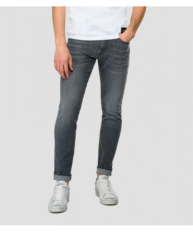 HOMME COUPE SLIM REPLAY COULEUR GRIS CLAIR